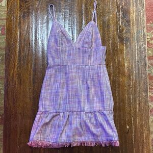 Elegant Purple Sleeveless Dress
